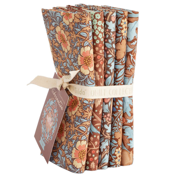 "Hibernation"- Pecan/Hazel 5 piece Fat Quarter Bundle