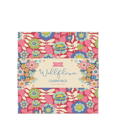 "Wallflower"-  Tilda 40 piece Charm Pack, 5 in Squares