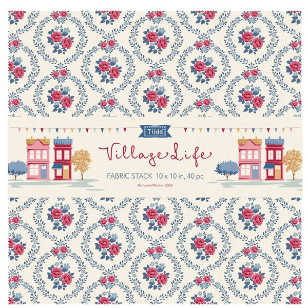"Village Life" 10" Stacker by Tone Finnanger for Tilda PRE-SALE