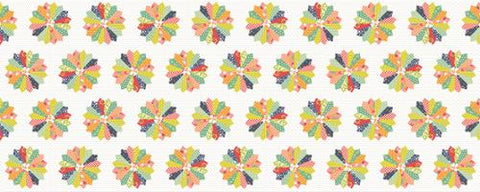 "Raspberry Summer"-Cheater 24" x 60" Dresden by Sherri & Chelsi for Moda