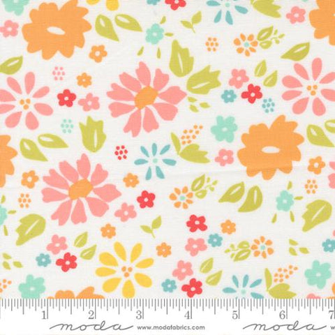 "Delightfully Yours"-Wildflower Florals Cloud by Sherri & Chelsi for Moda