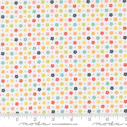 "Delightfully Yours"-Blooms Small Floral Cloud by Sherri & Chelsi for Moda