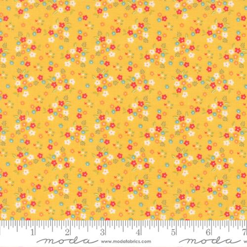 "Delightfully Yours"-Posie Small Floral Buttercup by Sherri & Chelsi for Moda