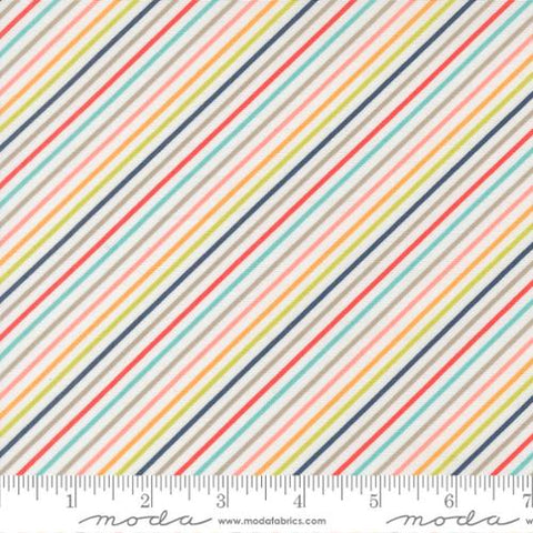 "Delightfully Yours"-Stripes Bias Cloud by Sherri & Chelsi for Moda