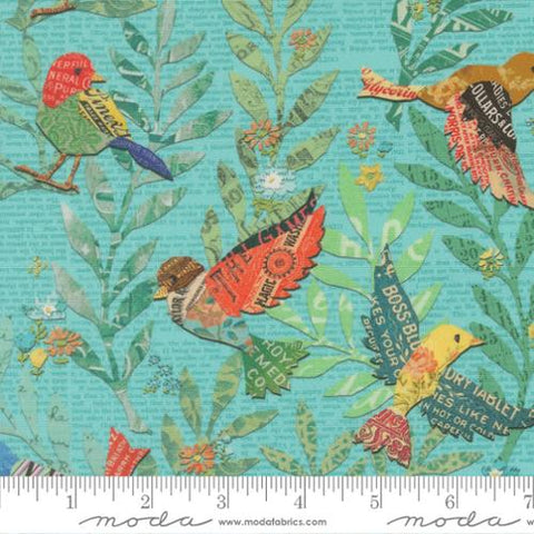 "Paper Hamlet"-Birdy Novelty Sky by Cathe Holden for Moda
