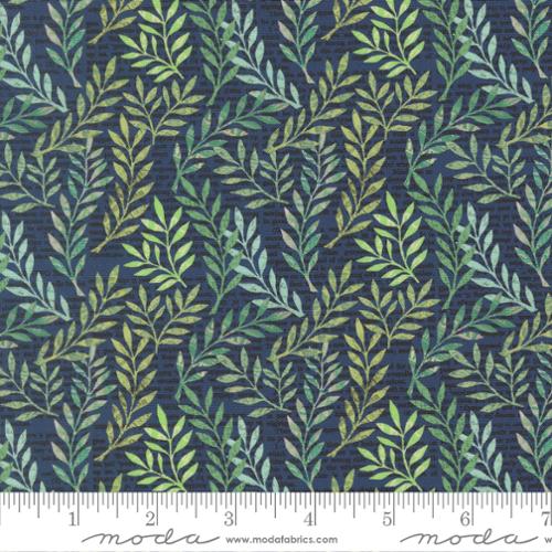 "Paper Hamlet"-Foliage Blenders Midnight by Cathe Holden for Moda