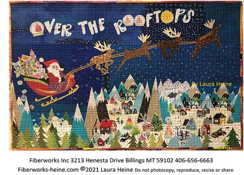 Over The Rooftops Collage Pattern
