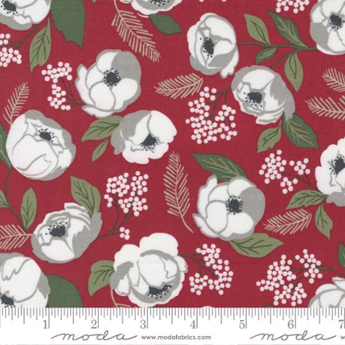 "Christmas Eve"-Cranberry by Lella Boutique for Moda