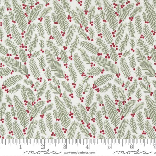 "Christmas Eve"-Sprigs Blenders White by Lella Boutique for Moda
