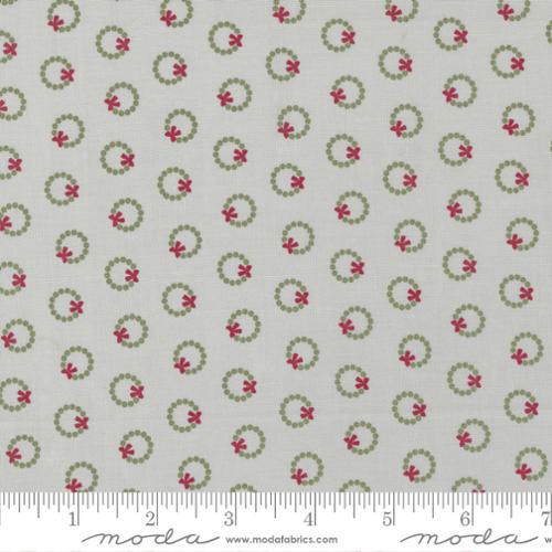 "Christmas Eve"-Wreath Dot Blenders Silver by Lella Boutique for Moda