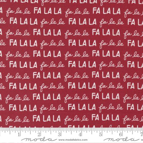 "Christmas Eve"-Merry Text and Words Red by Lella Boutique for Moda