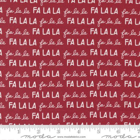 "Christmas Eve"-Merry Text and Words Red by Lella Boutique for Moda