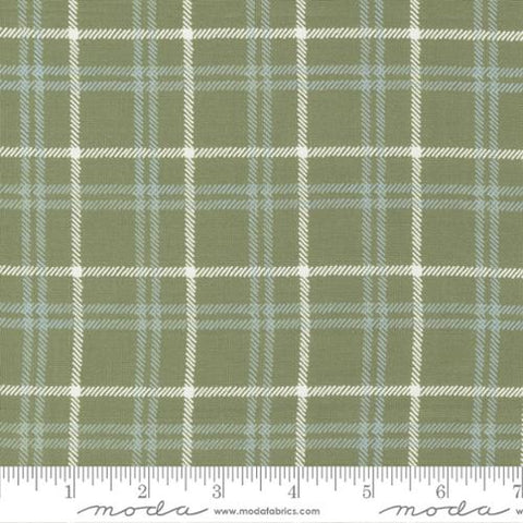 "Christmas Eve"-Yuletide Plaid Checks and Plaids Pine by Lella Boutique for Moda