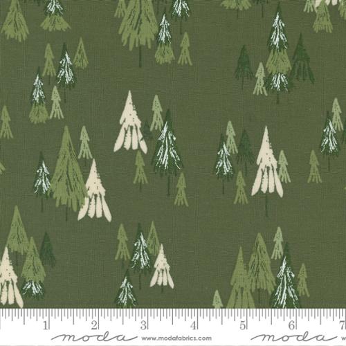 "Good News Great Joy"-Fir Forest Pine by Fancy That Design House for Moda
