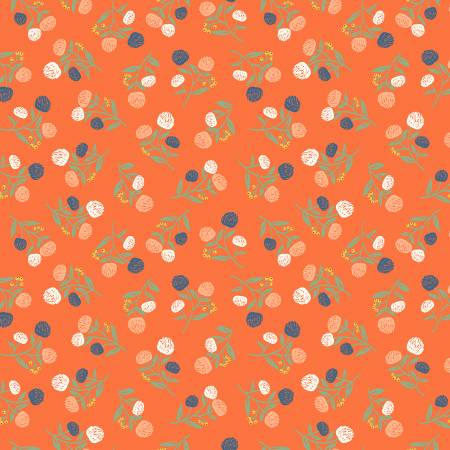 "Clover & Dot"-Orange Clover by Allison Harris for Windham Fabrics