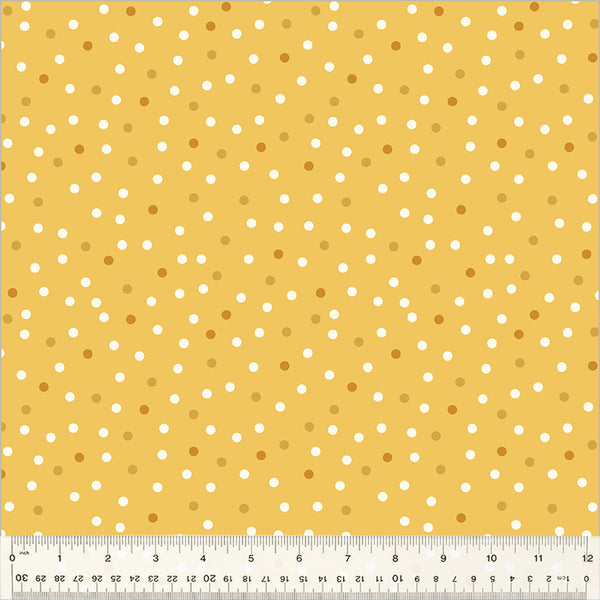 "Clover & Dot"-Yellow Polka Dot by Allison Harris for Windham Fabrics