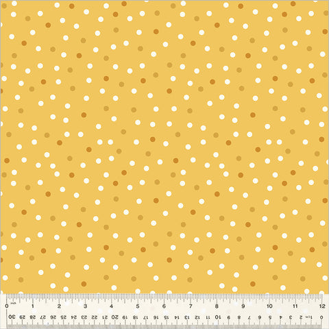 "Clover & Dot"-Yellow Polka Dot by Allison Harris for Windham Fabrics