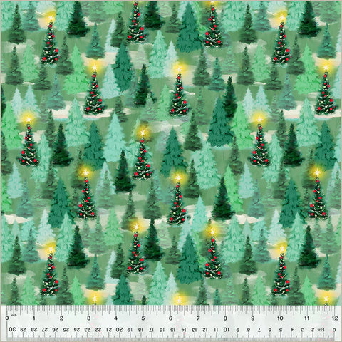 "Christmas Village"-Winter Forest Pine by Whistler Studios from Windham