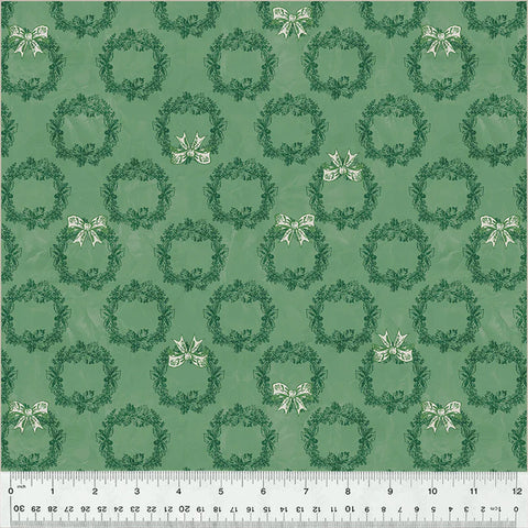 "Jolly Christmas"-Holiday Wreath Light Green by Whistler Studios from Windham