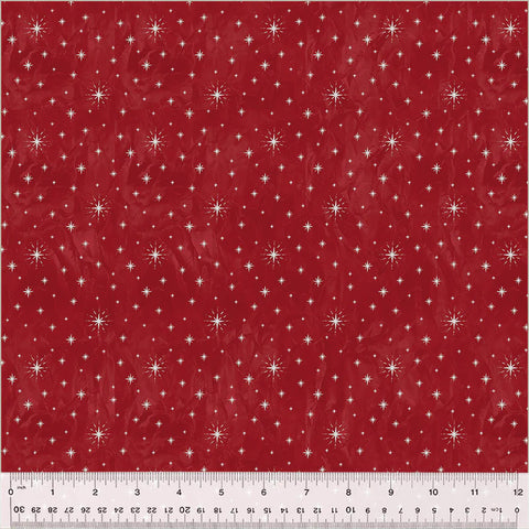 "Jolly Christmas"-Twinkle Stars Red  by Whistler Studios from Windham