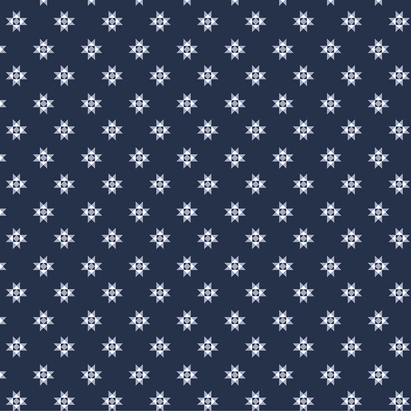 " Front Porch" Navy Quilt Star by Allison Harris for Windham Fabrics