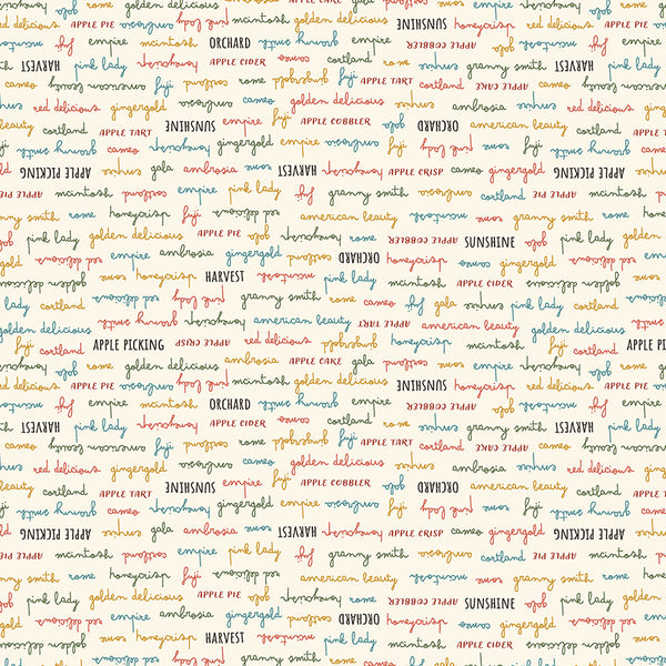 " Honeycrisp" Orchard Delights Ivory by Allison Harris for Windham Fabrics
