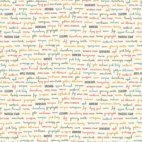 " Honeycrisp" Orchard Delights Ivory by Allison Harris for Windham Fabrics