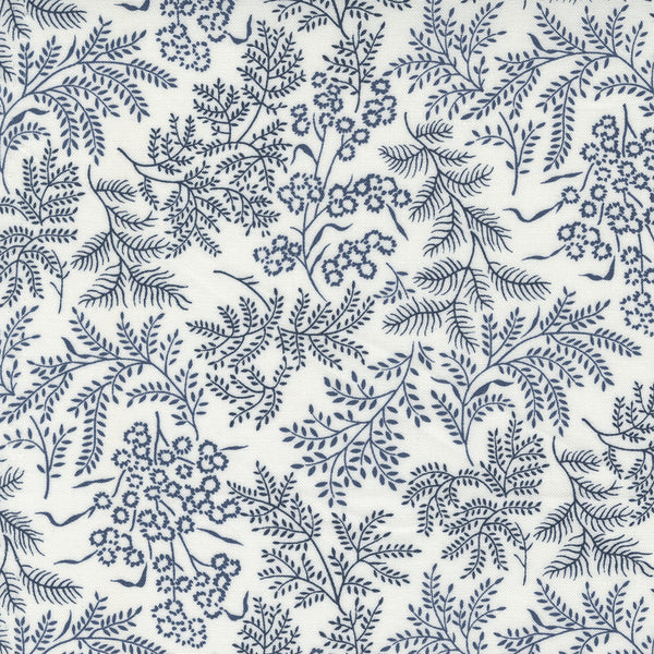 "Nantucket Summer"- Sconset Landscape Cream Navy by Camille Roskelley for Moda