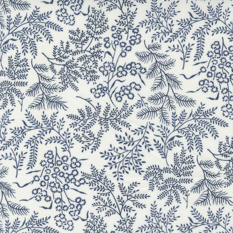 "Nantucket Summer"- Sconset Landscape Cream Navy by Camille Roskelley for Moda