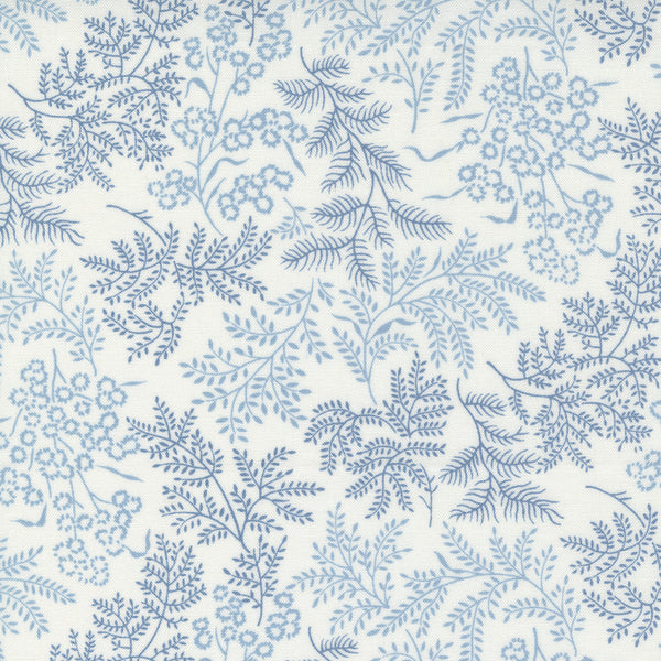 "Nantucket Summer"- Sconset Landscape Cream Blue by Camille Roskelley for Moda