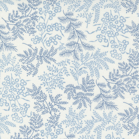 "Nantucket Summer"- Sconset Landscape Cream Blue by Camille Roskelley for Moda