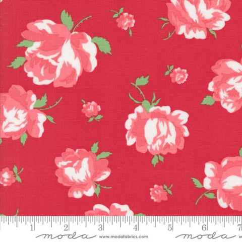"Summertime"-Rosie Florals Red by Camille Roskelley for Moda