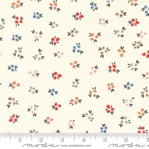 "Dawn On The Prairie"-Sweet Ditsy Unbleached by Fancy That Design House for Moda