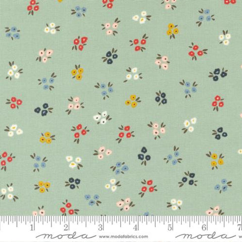 "Dawn On The Prairie"-Sweet Ditsy Dusty Mist by Fancy That Design House for Moda