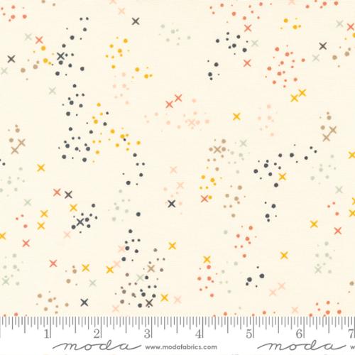 "Dawn On The Prairie"-Stitch Confetti Dots Unbleached by Fancy That Design House for Moda