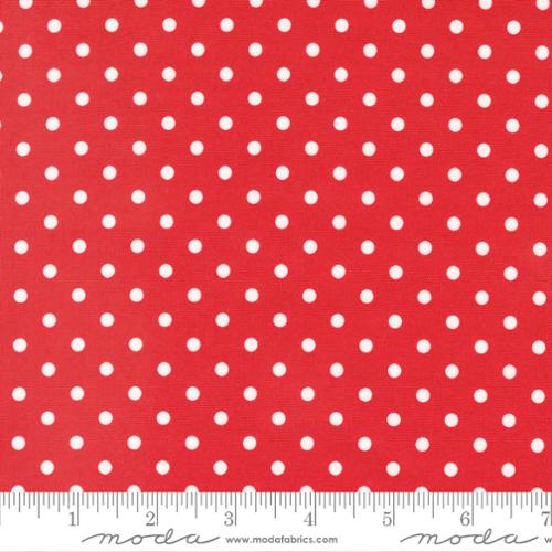 "Sweet Melodies"-Polka Dots Red by American Jane for Moda