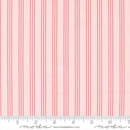 "Lighthearted"-Stripe Light Pink by Camille Roskelley for Moda