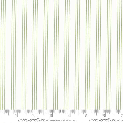 "Lighthearted"-Stripe Cream Green by Camille Roskelley for Moda