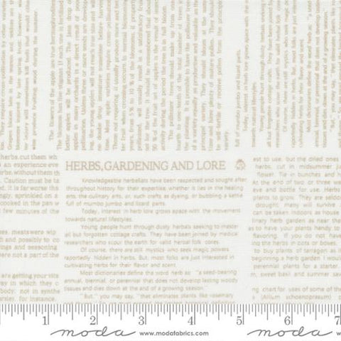 "Linen Cupboard"-Gardeners Collage Text by Fig Tree Quilts for Moda
