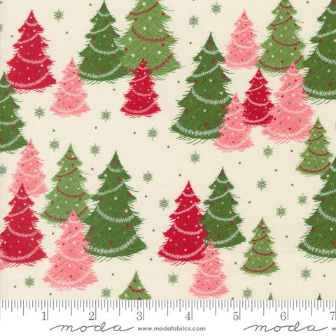 "Once Upon A Christmas"-Christmas Tree Snow by Sweetfire Road for Moda