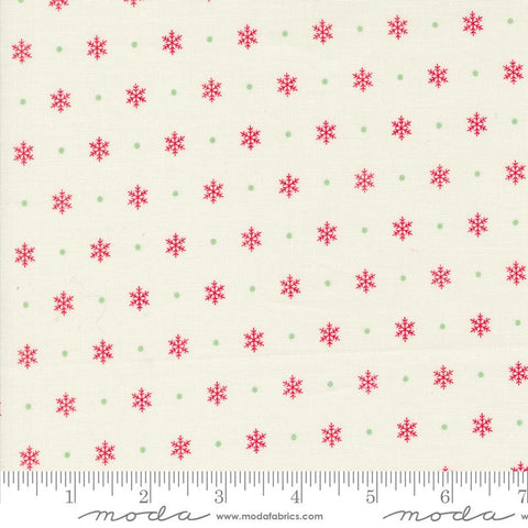 "Kitty Christmas"-Snowflake Snow by Urban Chiks for Moda