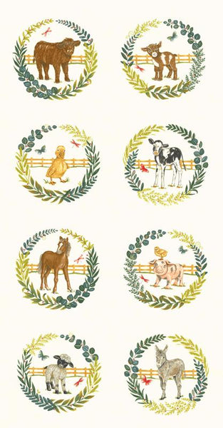 "Willow's Farm"-Panel by Deb Strain for Moda