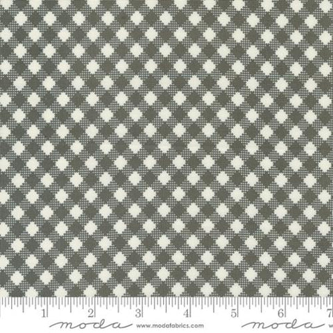 "Farmstead" Charcoal Bias Gingham by Stacy Iest Hsu for Moda