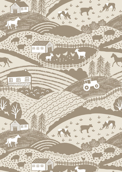 "Country Croft"-  Farmland Mink by Lewis & Irene