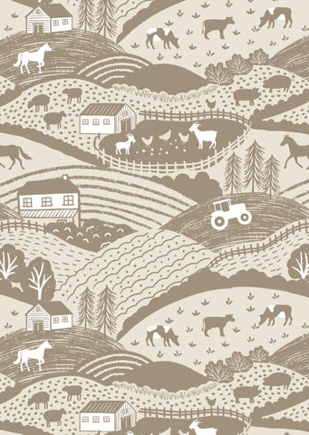 "Country Croft"-  Farmland Mink by Lewis & Irene