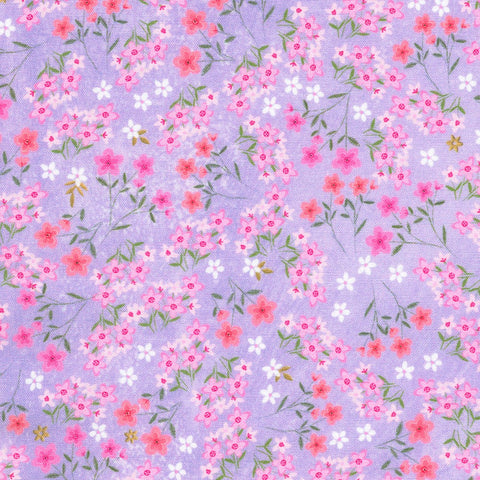 "Happy Easter" Lavender By Dotty and Lottie for Robert Kaufman