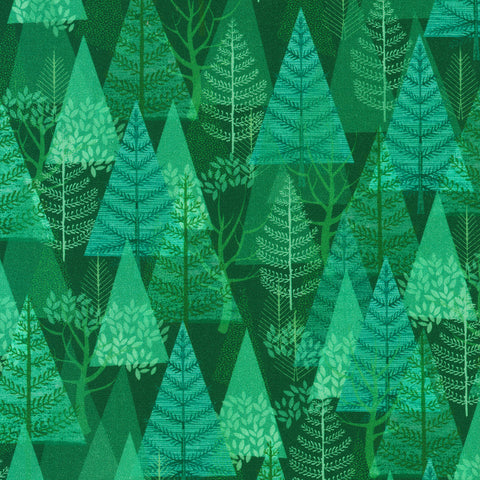 "Festive Fauna"- AHPD-23044-224 EVERGREEN by Robert Kaufman