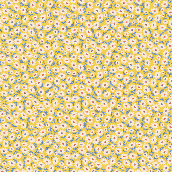 " Bluebells & Buttercups" Sunshine Sugar Daisy By Elea Lutz for Poppie Cotton