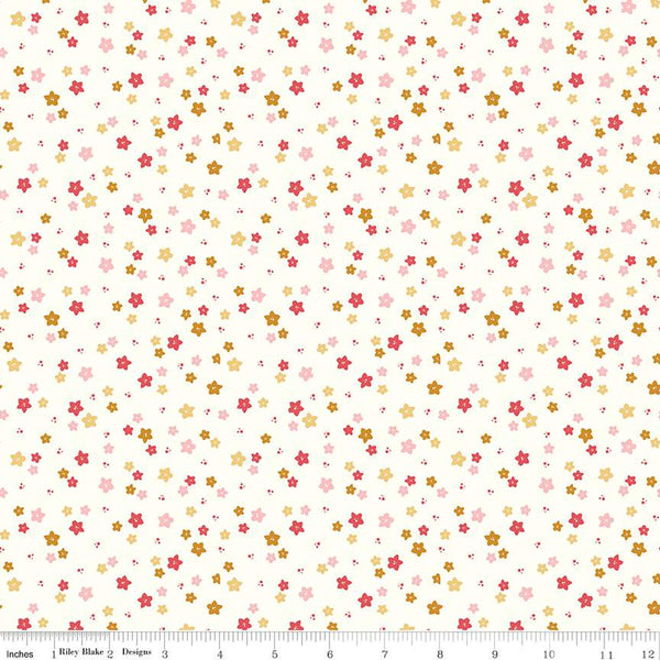 "Sweet Acres"-Scattered Flowers Cloud by Beverly McCullough for Riley Blake