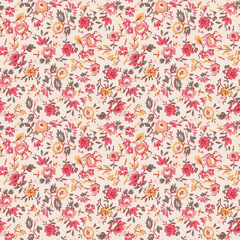 "Piece & Plenty"-Floral Coral by Lori Holt of Bee in My Bonnet for Riley Blake